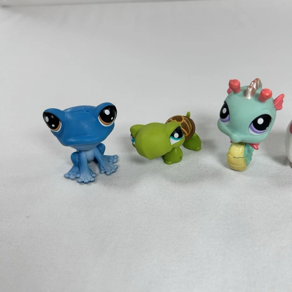 Littlest Pet Shop Lot Of 6 Turtle Frog Bunny